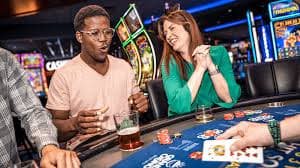 live blackjack table on aon388 with dealer and cards